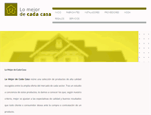 Tablet Screenshot of lomejordecadacasa.es